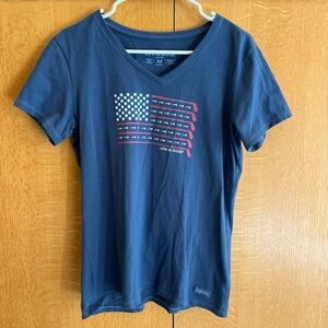 Life Is Good Golf Flag Tee